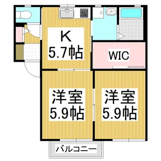 アークトゥルスA棟【1階】の間取り