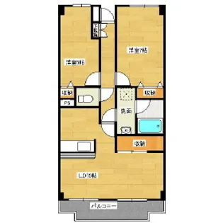 栄光マンション【101号室】の間取り