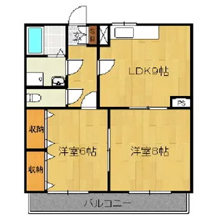 エスポワール安曇野【101号室】の間取り