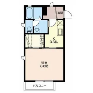 ラフィネ西脇S【2階】の間取り