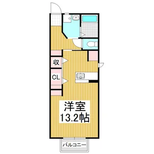 ラフィーネ沢村【1階】の間取り
