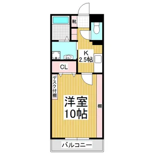プリベールヤマギシⅢ【404号室】の間取り