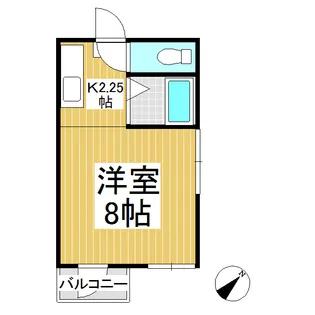 グリーンハウスイデⅠ【202号室】の間取り