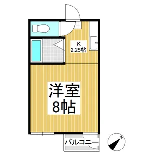 グリーンハウスイデⅠ【202号室】の間取り