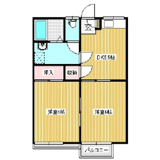 M.K.ハイツ穂高【103号室】の間取り