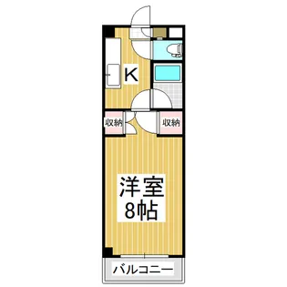 ハイツ原町【206号室】の間取り