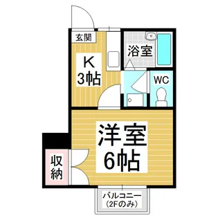 フレグランスハイコム【B101号室】の間取り