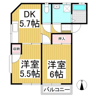 ファンタジー21 A棟【103new号室】の間取り