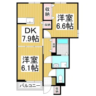 エクセレントリヴⅠ【1階】の間取り