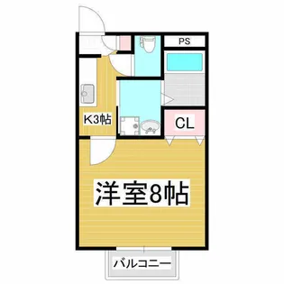 レジデンス並柳【2A号室】の間取り