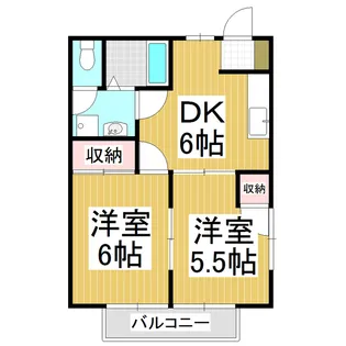 イーストヒルズ【1階】の間取り