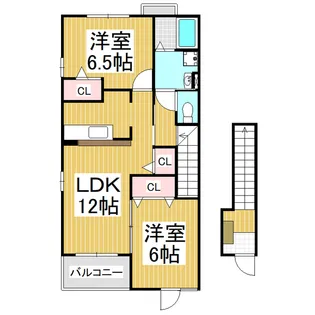 ヒルズハウス U【2階】の間取り