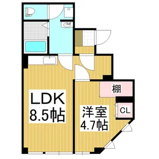 福禄ビル【202号室】の間取り