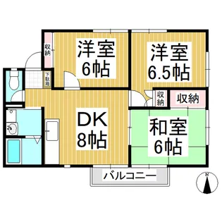 吉澤ハイツ【201号室】の間取り