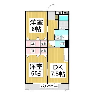ヴィラ・アビスコ【102号室】の間取り