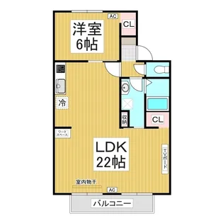 コーポラスU【105号室】の間取り