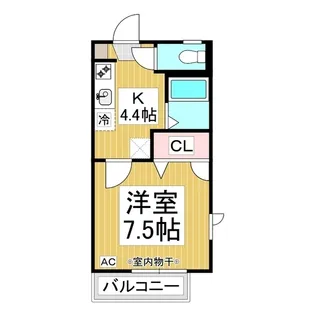 フレグランスしん H棟【2階】の間取り