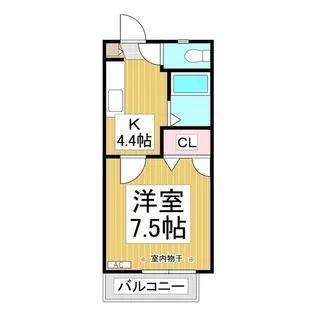 フレグランスしん H棟【2階】の間取り