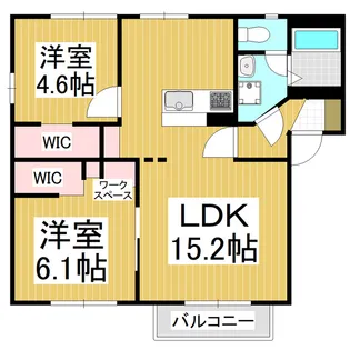 フレグランスKEI A【1階】の間取り