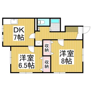 カサル・ディ・セッラ【102号室】の間取り