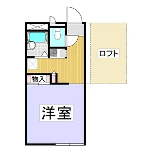 レオパレス ウェスタンコート【203号室】の間取り