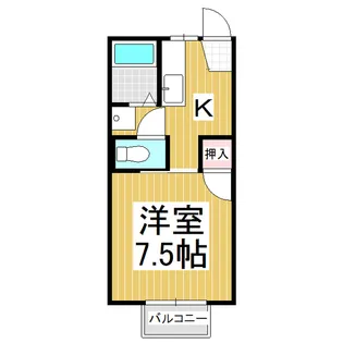 フレグランス コンフォート【105号室】の間取り