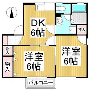 エスパース21 B棟【2階】の間取り
