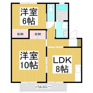 ブルーフェアリー【202号室】の間取り