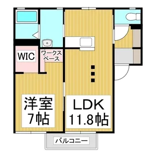ルミエール B【101号室】の間取り