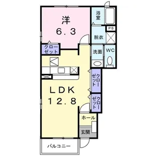 クラシックⅢ【101号室】の間取り