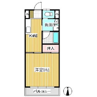 メゾン常入Ⅱ【1-B号室】の間取り