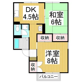 セジュール沢村C棟【101号室】の間取り