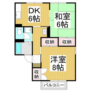セジュール沢村C棟【1階】の間取り