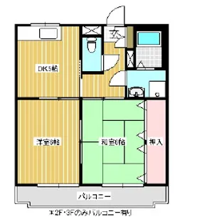 クリムエイト壱番館【202号室】の間取り