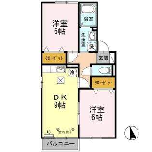 セジュール・タカノ【1階】の間取り
