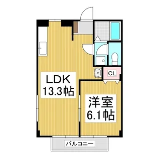 エスポワール穂高B【2階】の間取り