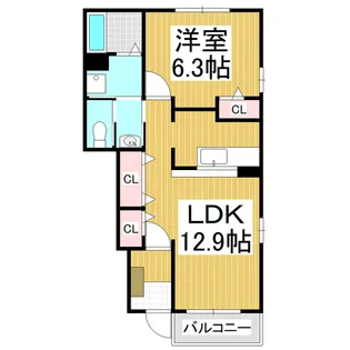 エオン21−Ⅴ【102号室】の間取り