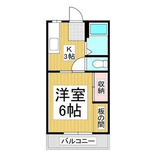 コーポカネセン【18号室】の間取り