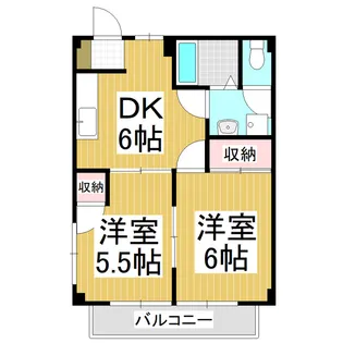 メゾンオンソレイエ【1階】の間取り