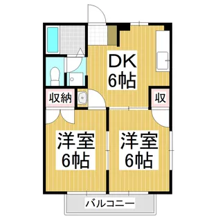 ルミエールA【2階】の間取り