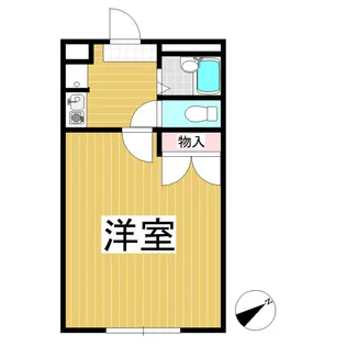 レオパレススミサカ【104号室】の間取り