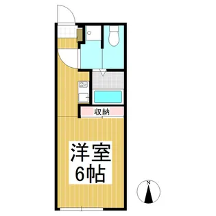 コーポ・かがやき【106号室】の間取り