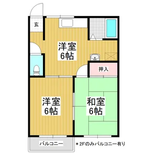フォーブル豊科【A202号室】の間取り