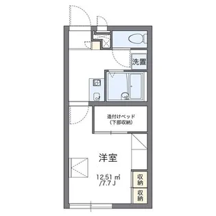 レオパレス隼【102号室】の間取り