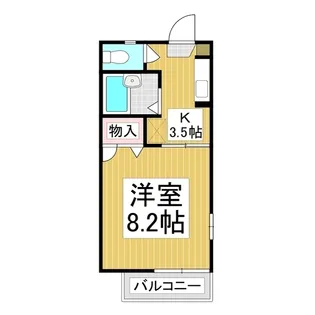 富竹アパートメント【101号室】の間取り