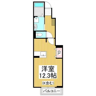 グリーンパークD【1階】の間取り
