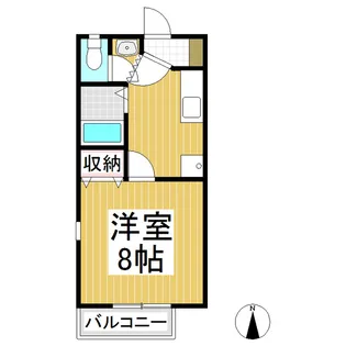 ファミール広田 A棟【102号室】の間取り
