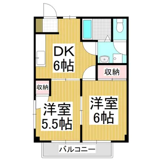 アメニティーあずみ野C【2階】の間取り
