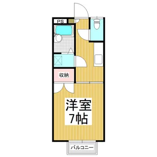 クローバーハイツ【A-3号室】の間取り