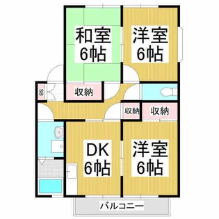 ウィンディア ウィズ【201号室】の間取り